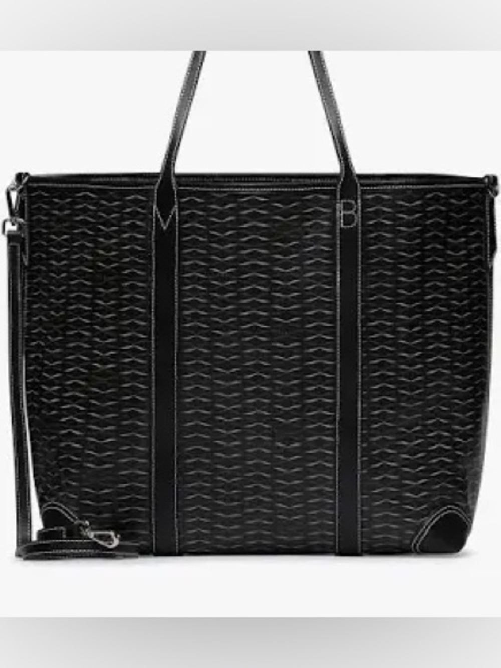 NWT VOILE BLANCHE ROOM 1 LARGE TOTE BAG in BLACK - Picture 6 of 16